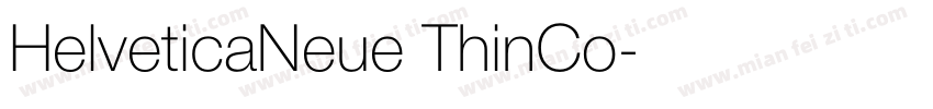 HelveticaNeue ThinCo字体转换